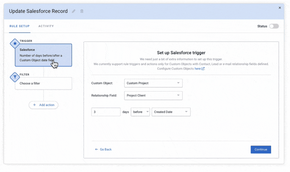 New Automation Capabilities for Salesforce Custom Objects Mixmax